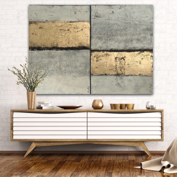 Golden Fields (Diptych) 100x70cm - Bild 5