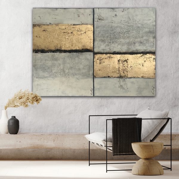Golden Fields (Diptych) 100x70cm - Bild 4