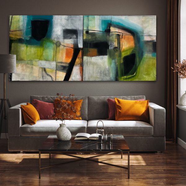 ColorFields (Diptych) 180x100cm - Bild 5